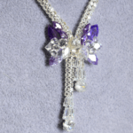Colier din argint cu cristale de zirconiu "Butterfly Effect"